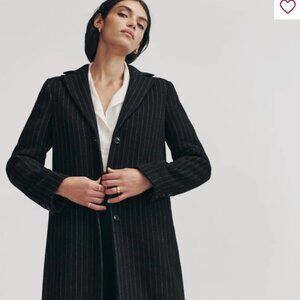 Reformation Wayne Pinstripe Coat